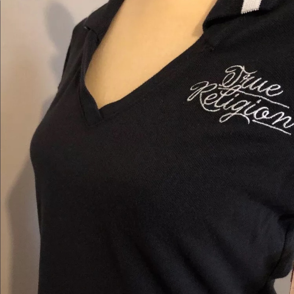 True Religion Embroidered DP V Neck Dress - Picture 3 of 8